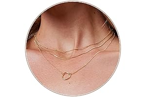 Layered Gold Choker Necklace for Women Dainty Stackable