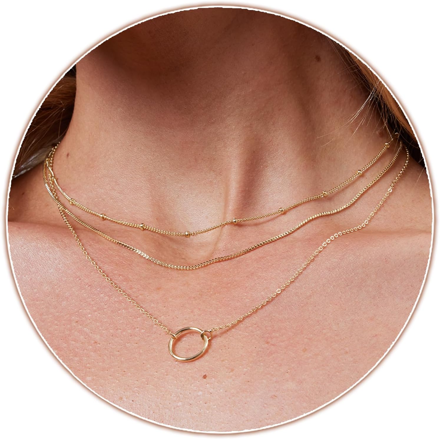 Partm Pearl Necklace for Women Trendy 14K Gold Plated Dainty Pearl Pendant Choker Set Handmade Pearl Gold Necklace Non Tarnish Simple Cute Jewelry Gifts for Women