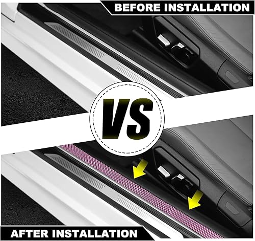 Miniatura 5 de Cubierta protectora contra el polvo para el borde de la puerta del automóvil, 17.7 x 2.8 in, protector de umbral de puerta, protector de borde de