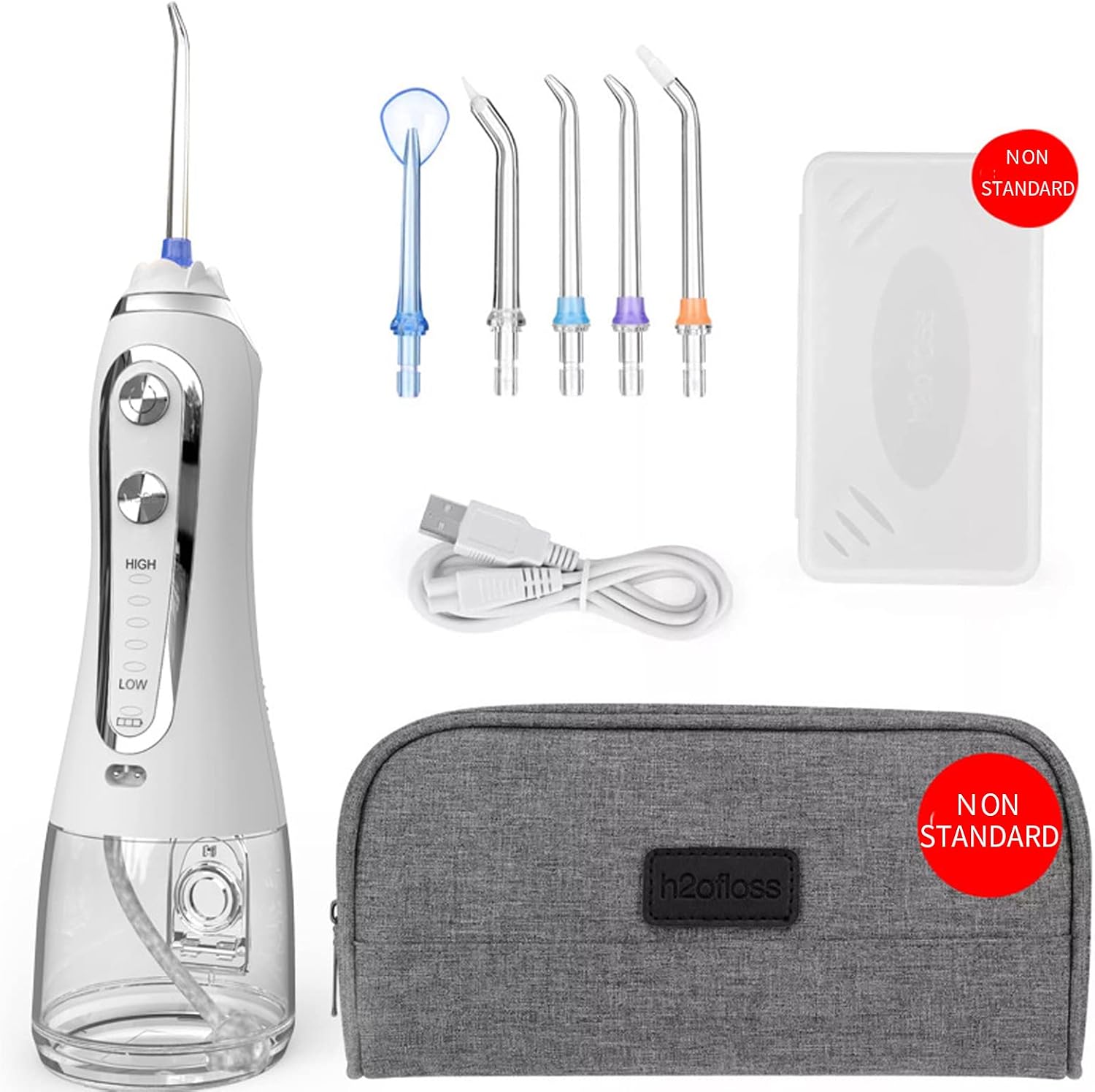 Toothbridge Rinse -5 Modes Portable Toothbridge, Suitable for Travel and Home Use-White