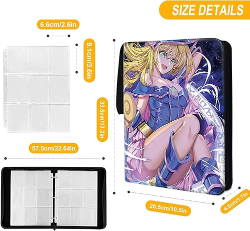 Miniatura 2 de Carpeta de tarjetas Trading YGO, se adapta a 900 tarjetas coleccionista de tarjetas, con 50 fundas extraíbles, juguetes regalos para niños y niñas