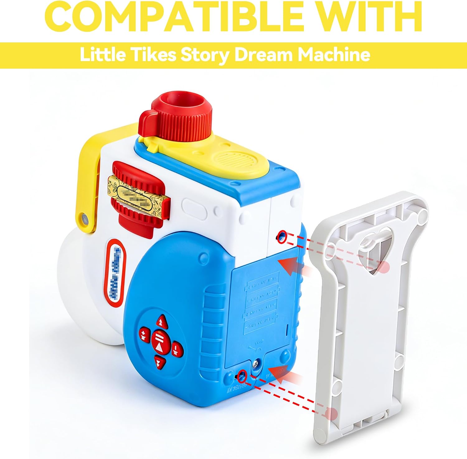 Adjustable Projector Stand Compatible with Little Tikes Story Dream Machine, 0–75° Holds Position, Easy to Install Story Dream Machine Holder for Little Tikes