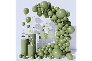 100 Pcs Sage Green Olive Green Balloons Garland Arch Kit