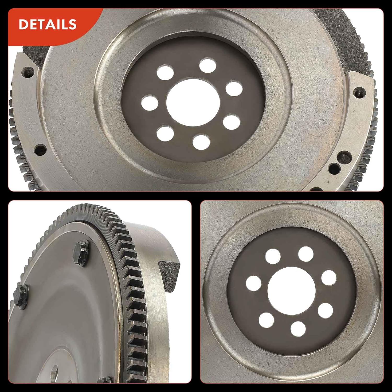 A-Premium Clutch Flywheel Compatible with Chrysler Sebring 2001-2005 & Mitsubishi Eclipse 2000-2005 & Dodge Stratus 2001-2002 2004-2005, 2.4L, 6 Bolt Holes, 110 Teeth, Manual Transmission