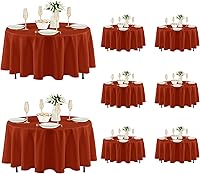 Vista 72 de Fitable - Paquete de 8 manteles rectangulares: telas de mesa lavables, resistentes a las manchas y sin arrugas, cubiertas de mesa reutilizables