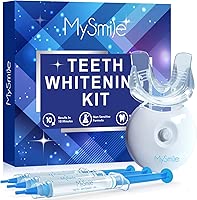 MySmile Teeth Whitening Kit with Whitening Light, Non-Sensitive Teeth Whitener Kit with 3 Teeth Whitening Gel,10 Min Fast-Result Home Tooth Whitening Dental Care Help Remove Teeth Stain…