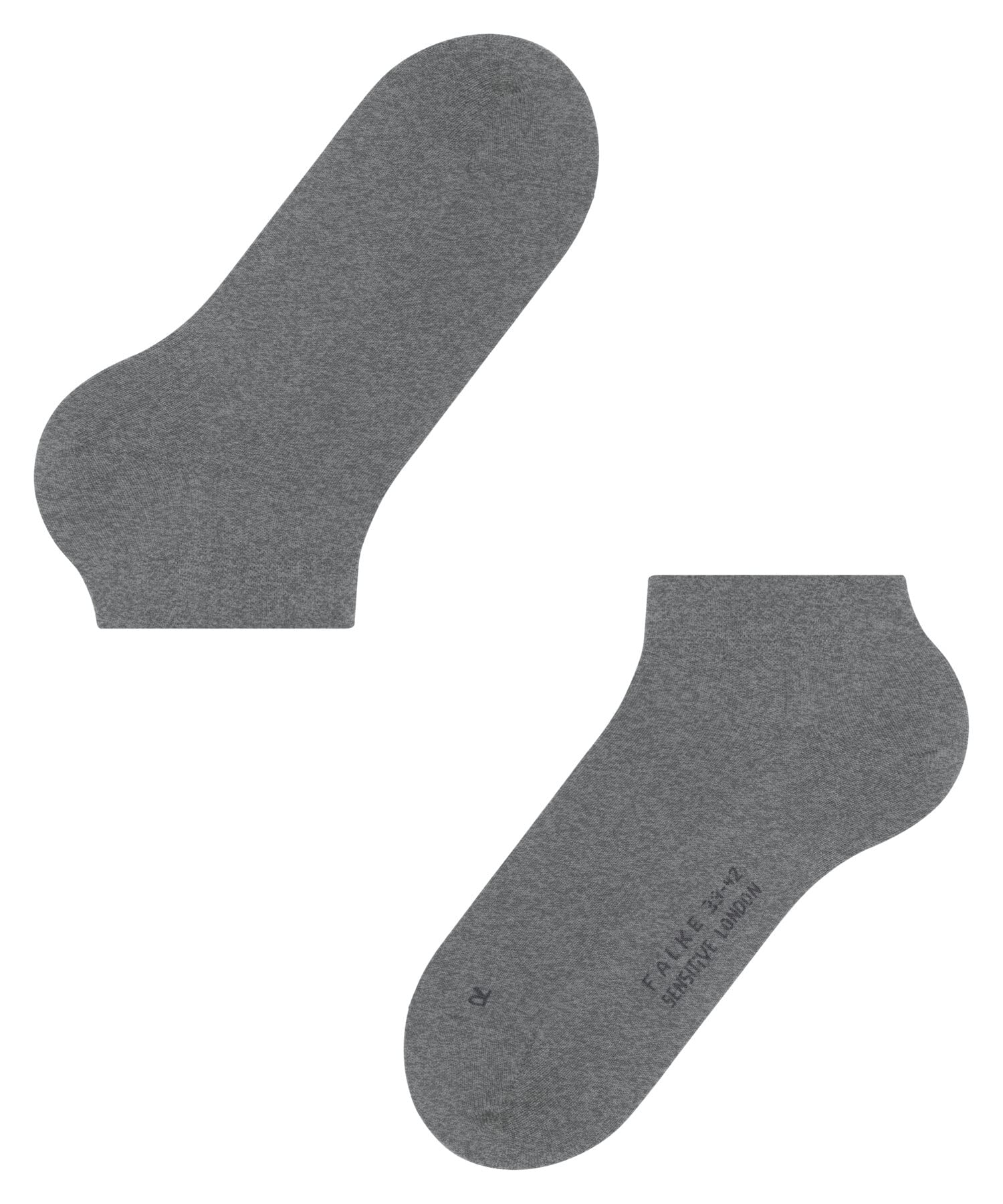 FALKE Mężczyźni Skarpety Sensitive London M Sn bawełna bezuciskowe 1 Para, Szary Light Grey Melange 3390, 43-46