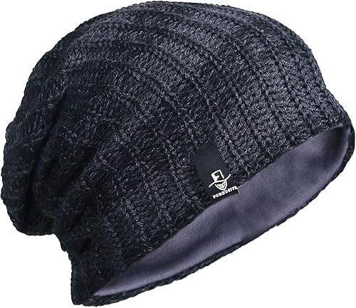 Miniatura 7 de FORBUSITE Mens Slouchy Long Oversized Beanie Knit Cap for Summer Winter B08
