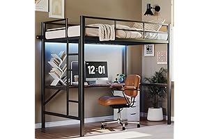 Twin Bunk Bed with Built-in Desk and Storage- Essential Space-Saving Solution for Growing Children's Rooms