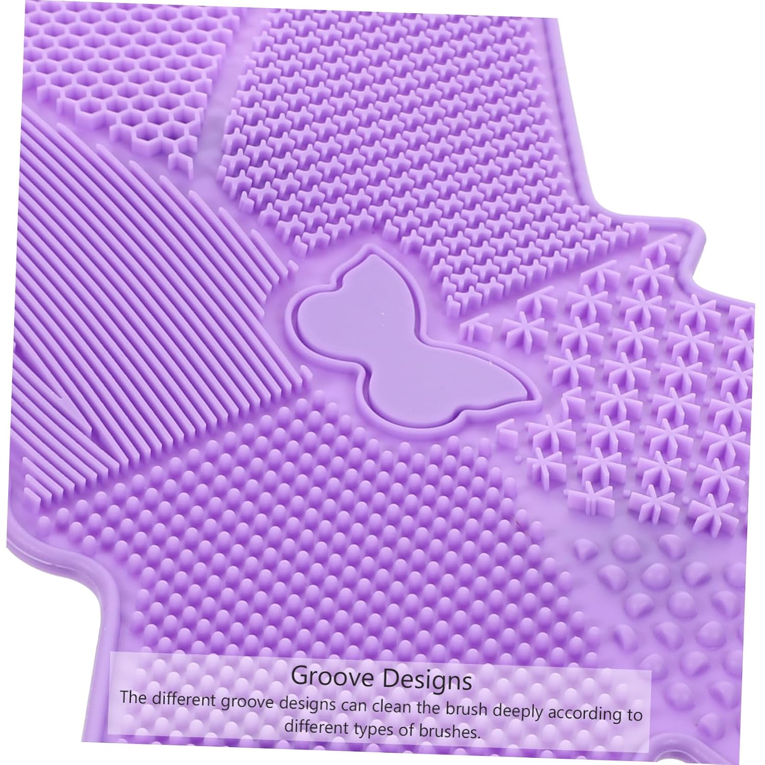 Butterflies Shape Makeup Brush Cleaning Pad with Suction Cups Flexible Silicone Cosmetic Brush Cleaner Tool for Home and Salon Use Portable and Cleaning Mat