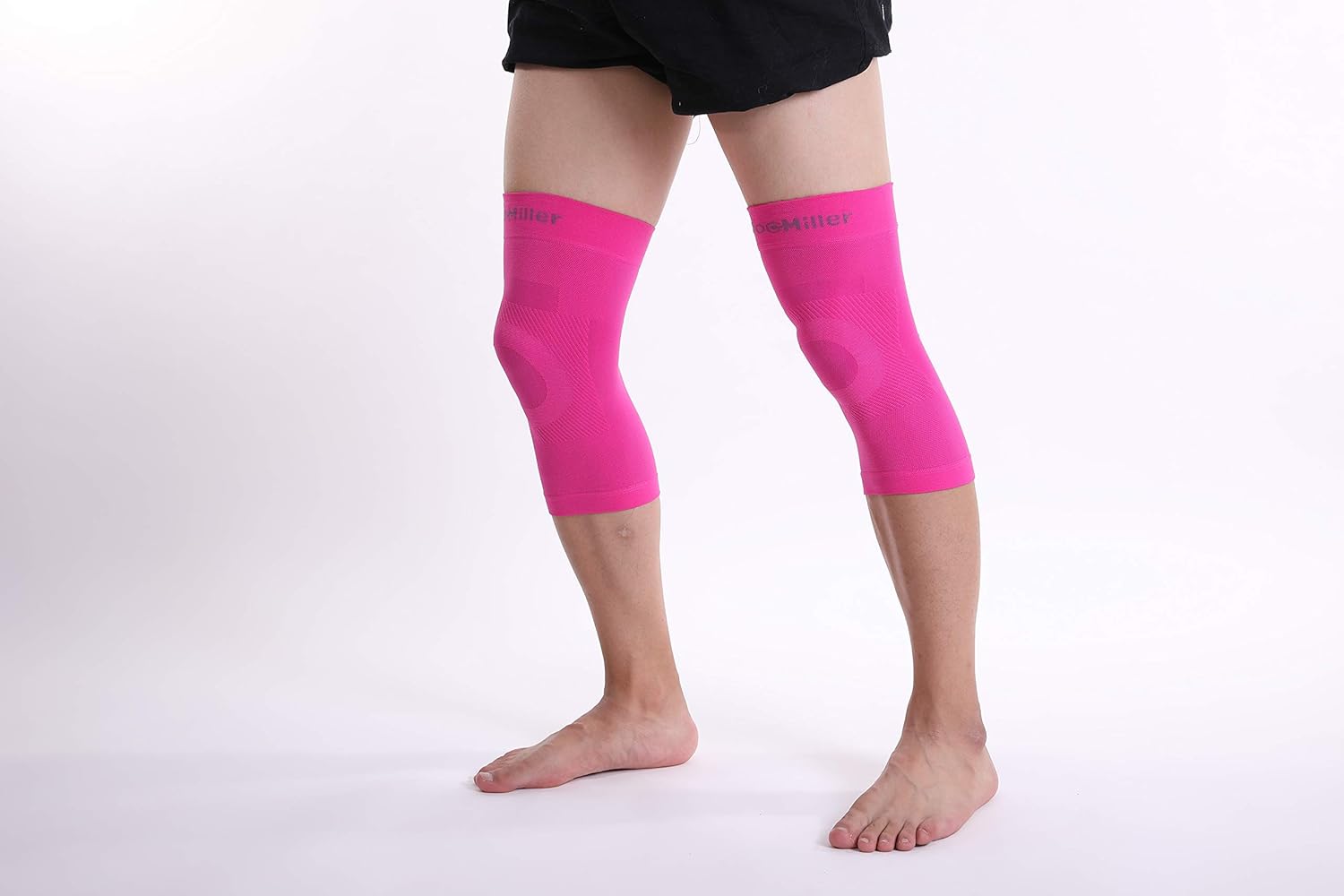 Doc Miller Knee Compression Sleeve Brace for Men & Women (Pair) Best Support for Workout Running ACL Arthritis Pain Relief - Image 9