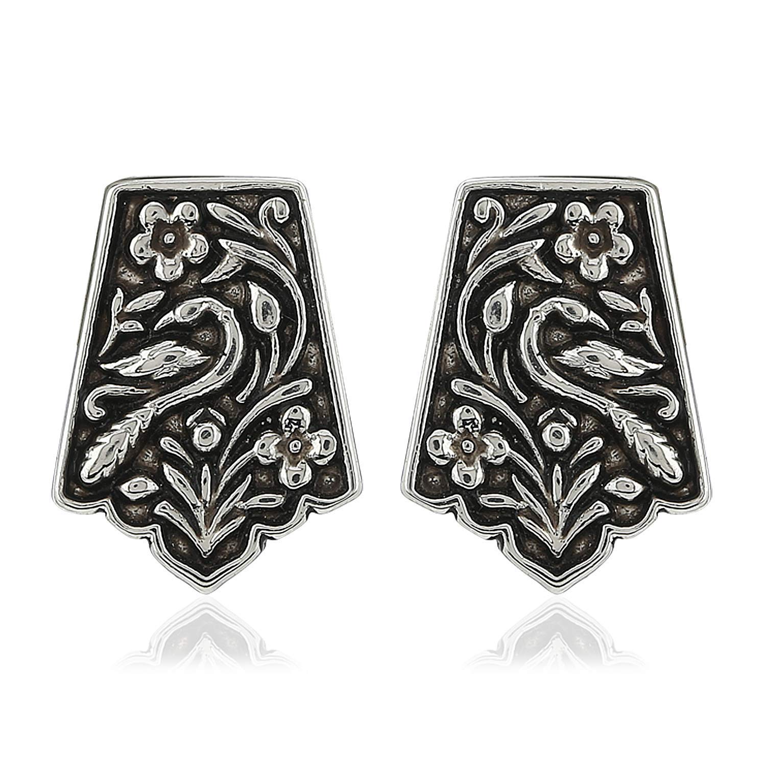 Valentines Earrings Combo Oxidized Silver Plated Stud Earrings
