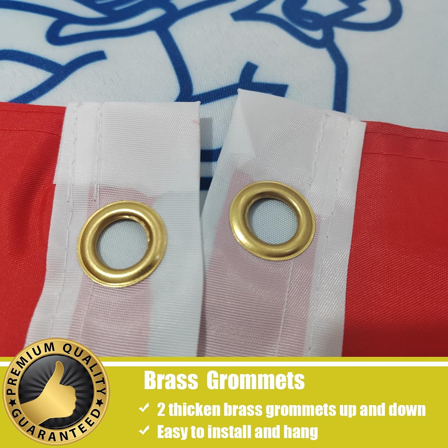 Wyoming Flag 3x5 Ft Outdoor, Heavy Duty 3 Ply Polyster Wyoming State Flags, Double Sided Vibrant Color WY State Flag Double Stitched Brass Grommets