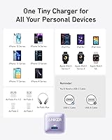 Vista 6 de Anker - Cargador 511 (Anker Nano Pro) 20W PIQ 3.0, cargador rápido durable, cargador USB C para iPhone 12/12 Mini/12 Pro/12 Pro Max/11, Pixel 4/3