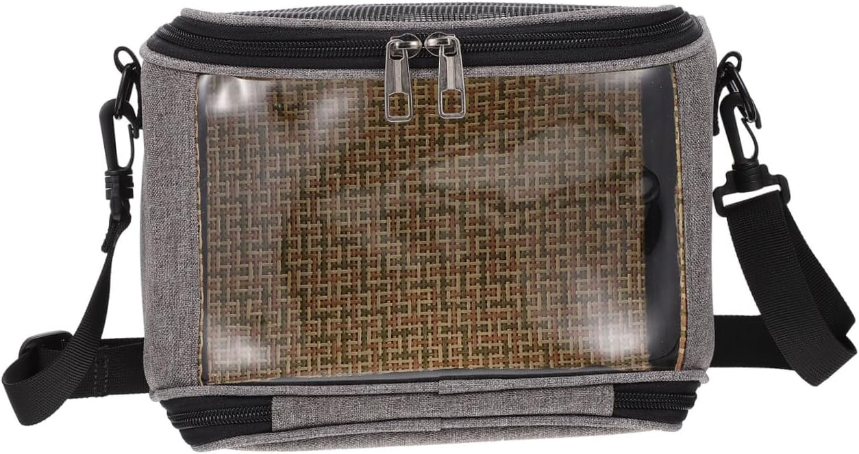 COLLBATH Transparent Parrot Carrier Cross Body Pet Bag Adjustable Shoulder Strap Lightweight Portable Bird Travel Cage for Outdoor Hiking Camping and Sightseeing