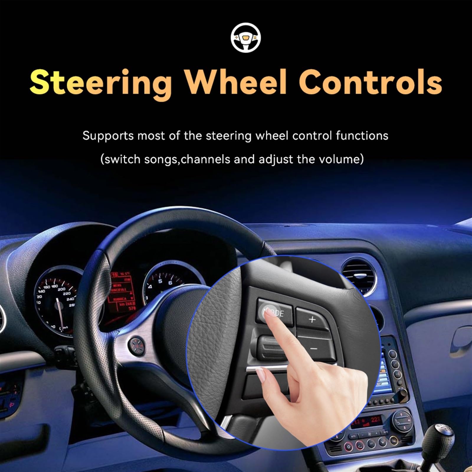 Unità Di Testa Audio Navigazione Multimediale For Auto Chiaro E Responsive(4Core 2GB 32GB)