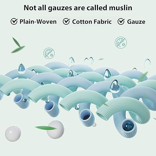 Miniatura 137 de LifeTree Mantas para envolver al bebé, 70 % viscosa de bambú y 30 % muselina de algodón, para niños y niñas, manta de recepción para recién nacidos