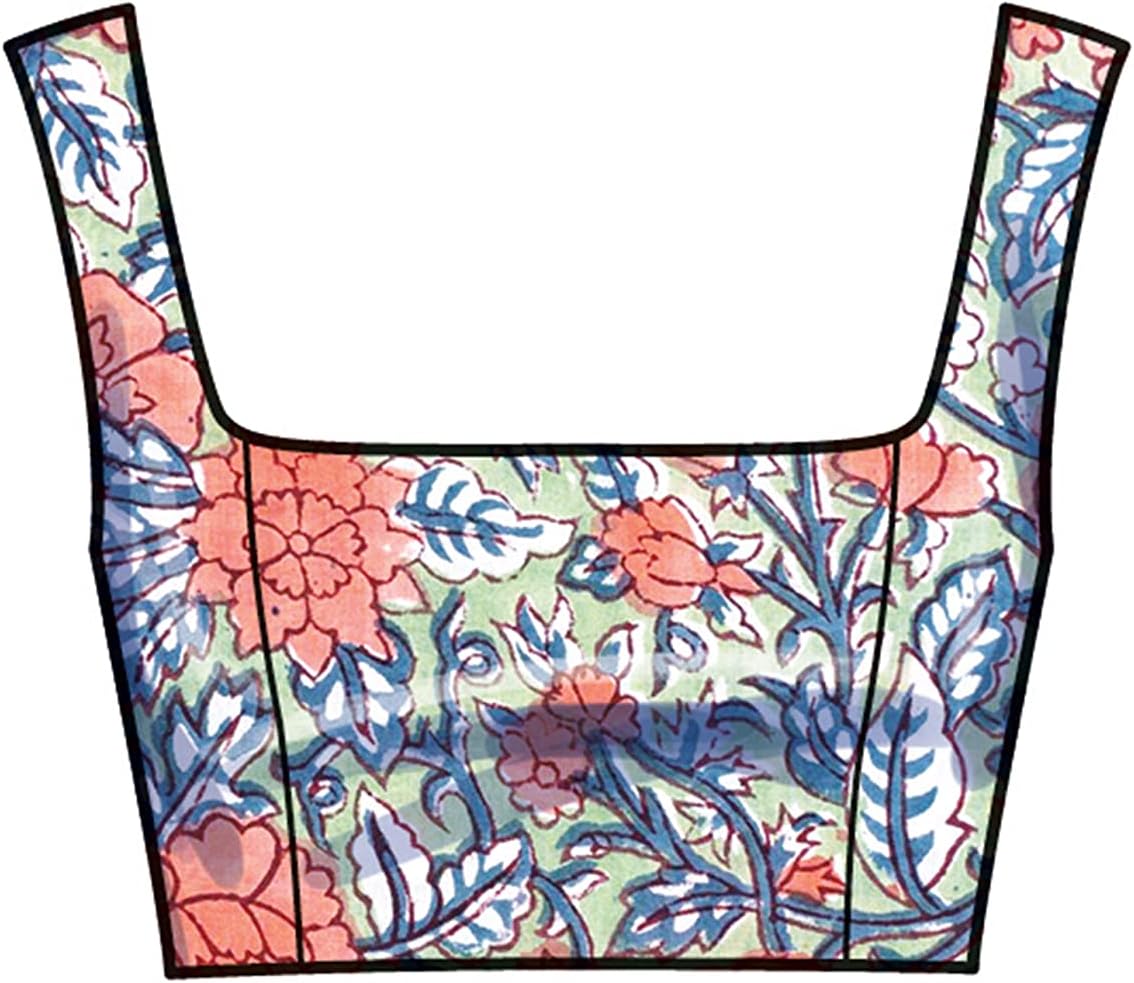 New Look UN6722A Easy to Sew Misses' Bra Tops and Wrap Skirt Sewing Pattern Kit, Code N6722, Sizes 6-8-10-12-14-16-18