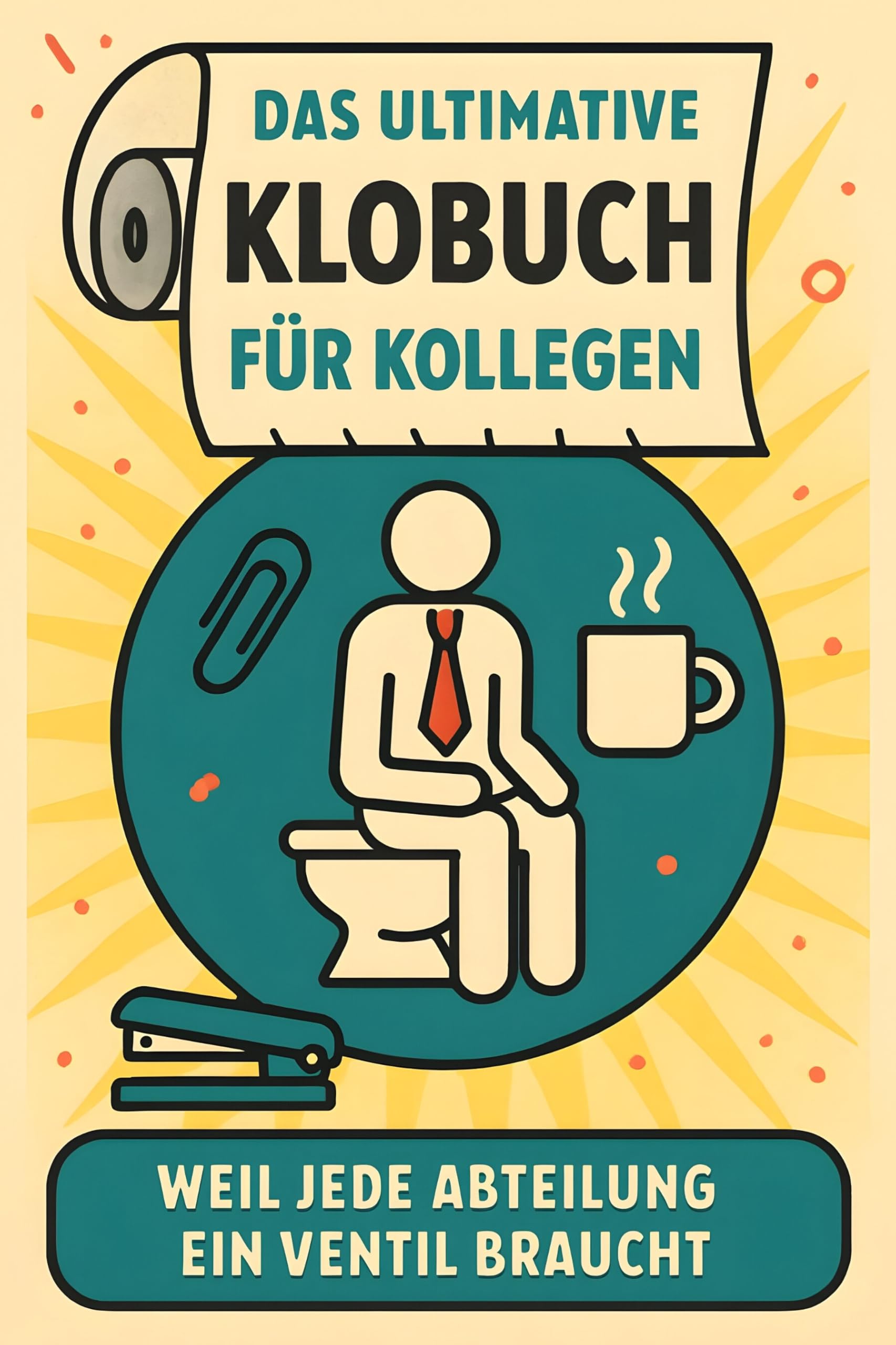 Das ultimative Klobuch für Kollegen: Weil jede Abteilung ein Ventil braucht. Lustiges Geschenk mit Lifehacks, Fun Facts und Geschichten