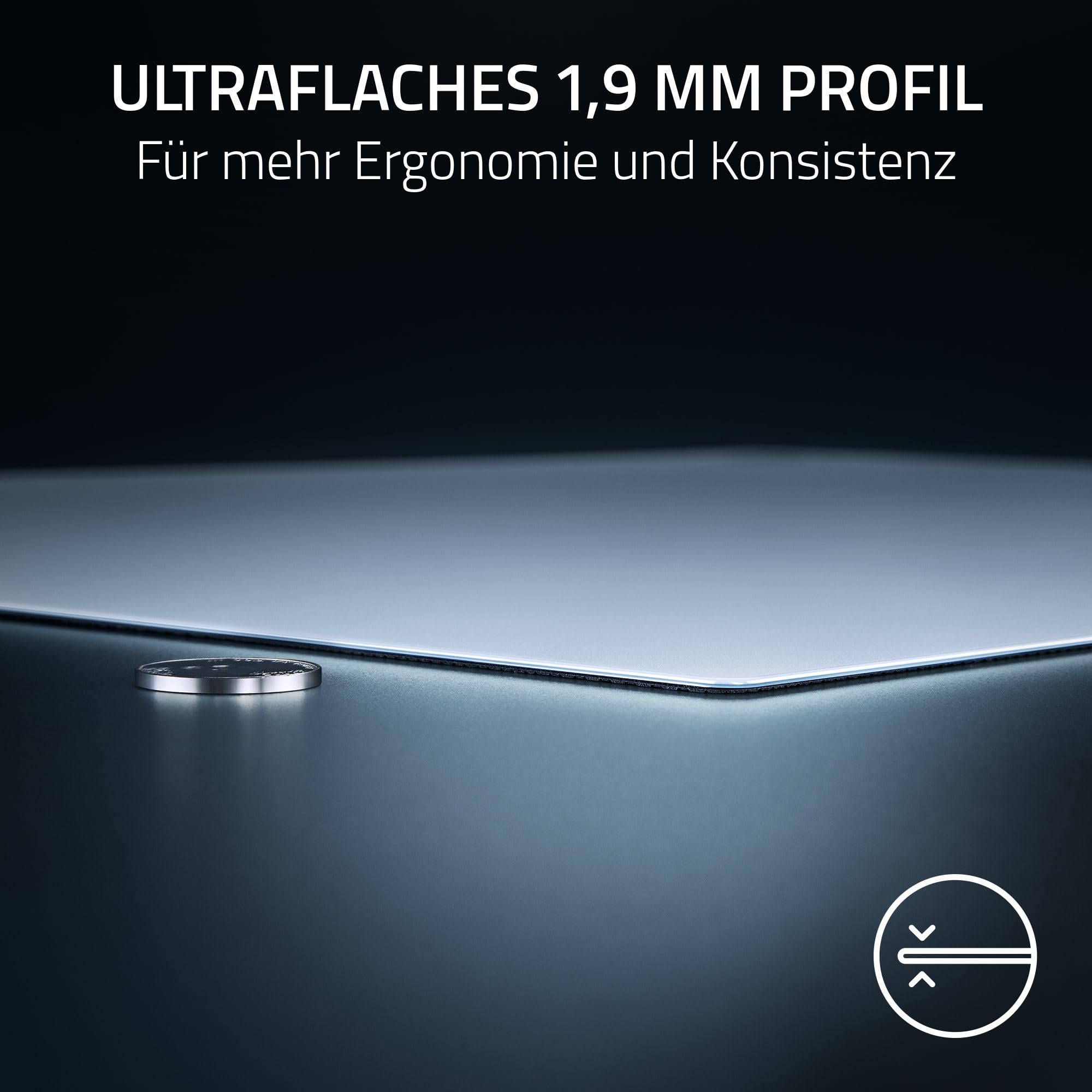 Razer Atlas Pro - Ultradünnes Premium-Gaming-Mauspad aus gehärtetem Glas - Ultraflaches 1 500L – Bild 2