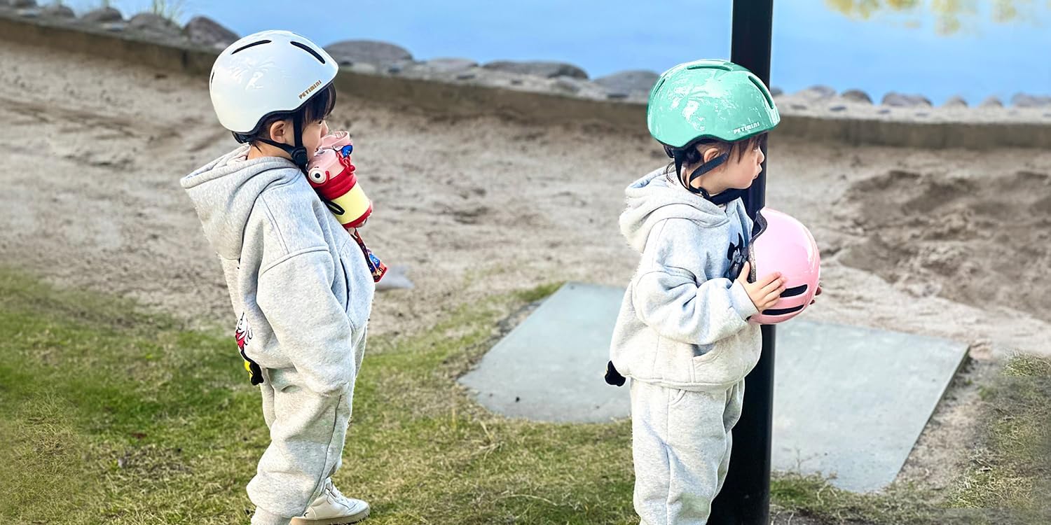Petimini Kids Bike Helmet with DIY Stickers, CPSC & CE Certified for Toddler Kids Ages 2-6 Boys Girls, Multi-Sport Safety Cycling Skating Scooter Helmet, Multiple Colors