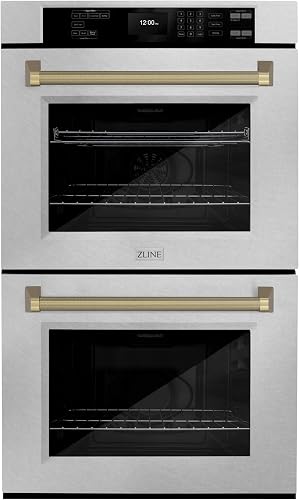 ZLINE Kitchen and Bath WADSZ-30-KCB double wall oven, Satin Stainless Steel