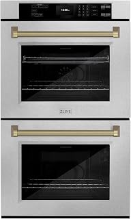 ZLINE Autograph Edition 30 in. Professional True Convection Double Wall Oven with Air Fry…