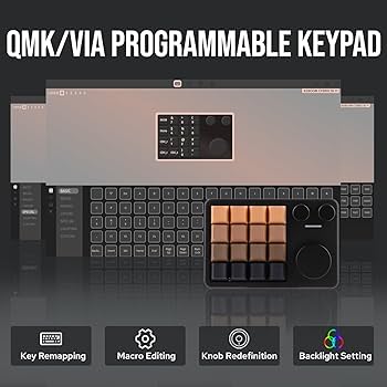 Amazon.com: KiiBoom Cybrix 16 VIA Programmable Macro Pad