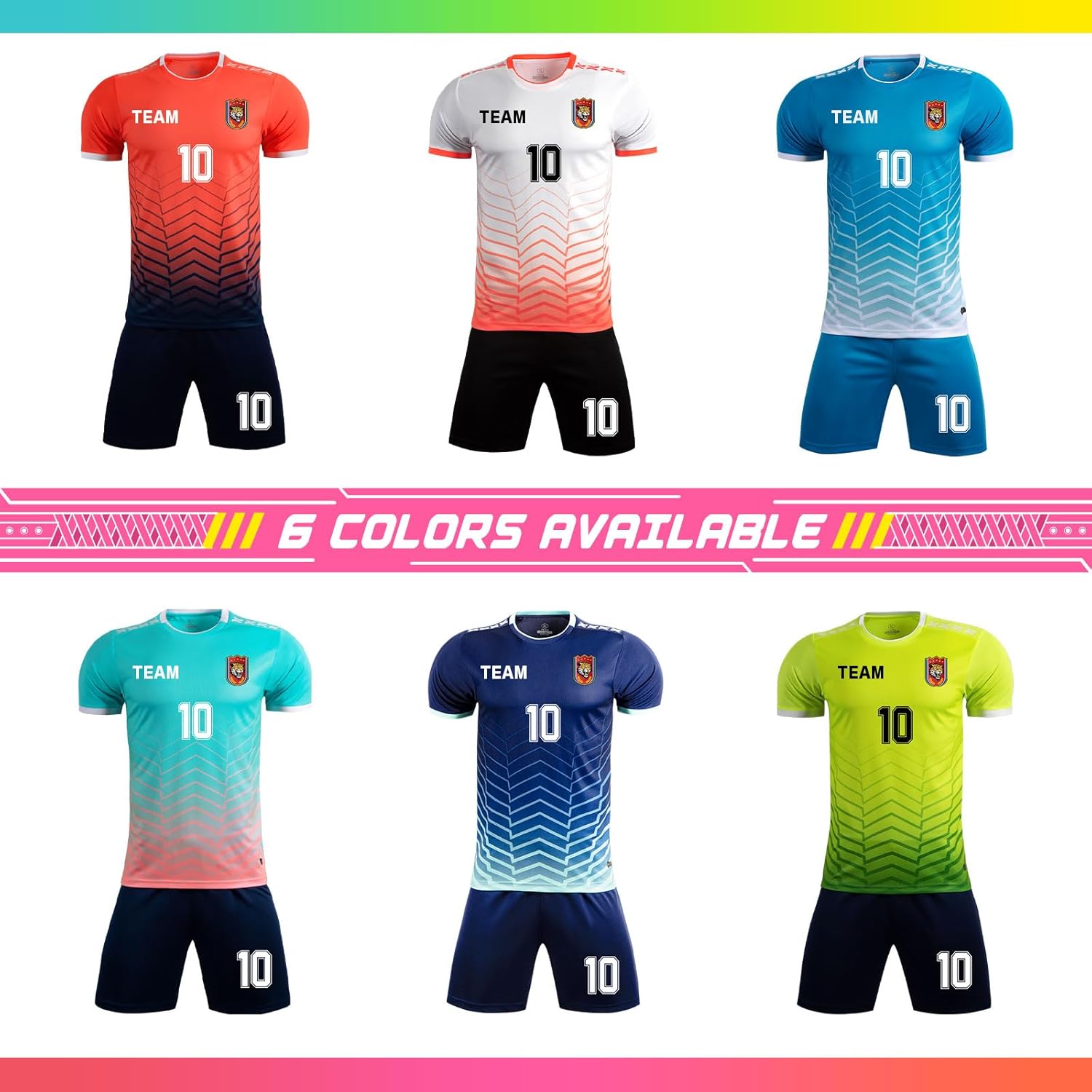 ORYG Custom Soccer Jerseys for Boys Girls Personalized Adult Soccer Team Uniforms with Name Number Logo Team Name - Image 4