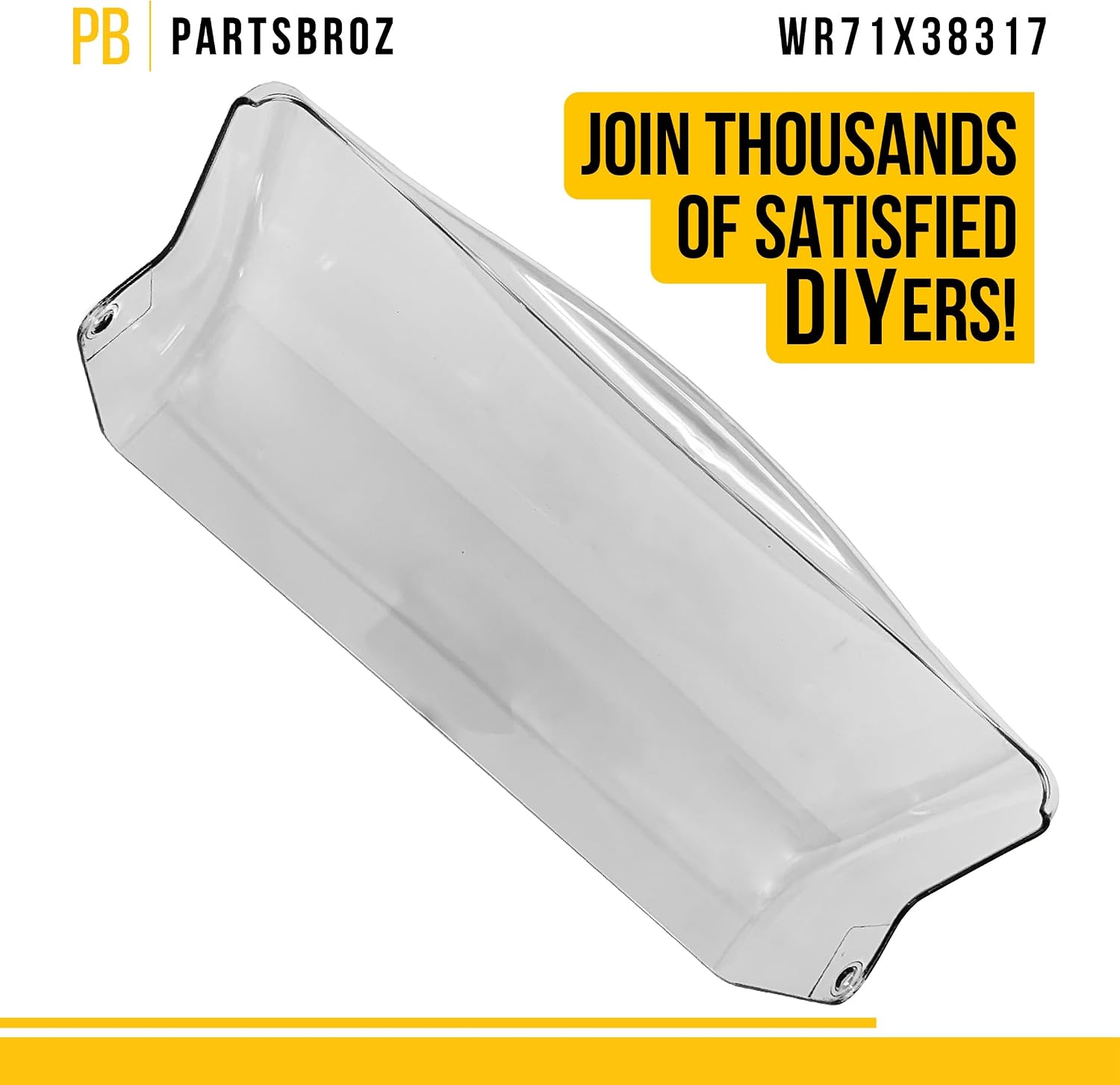 PartsBroz WR71X38317 Dairy Door - Compatible With General Electric Hotpoint Refrigerator - Replaces AP7175676 WR22X10012 PS16619589 Ultra Durable Replacement Repair Parts