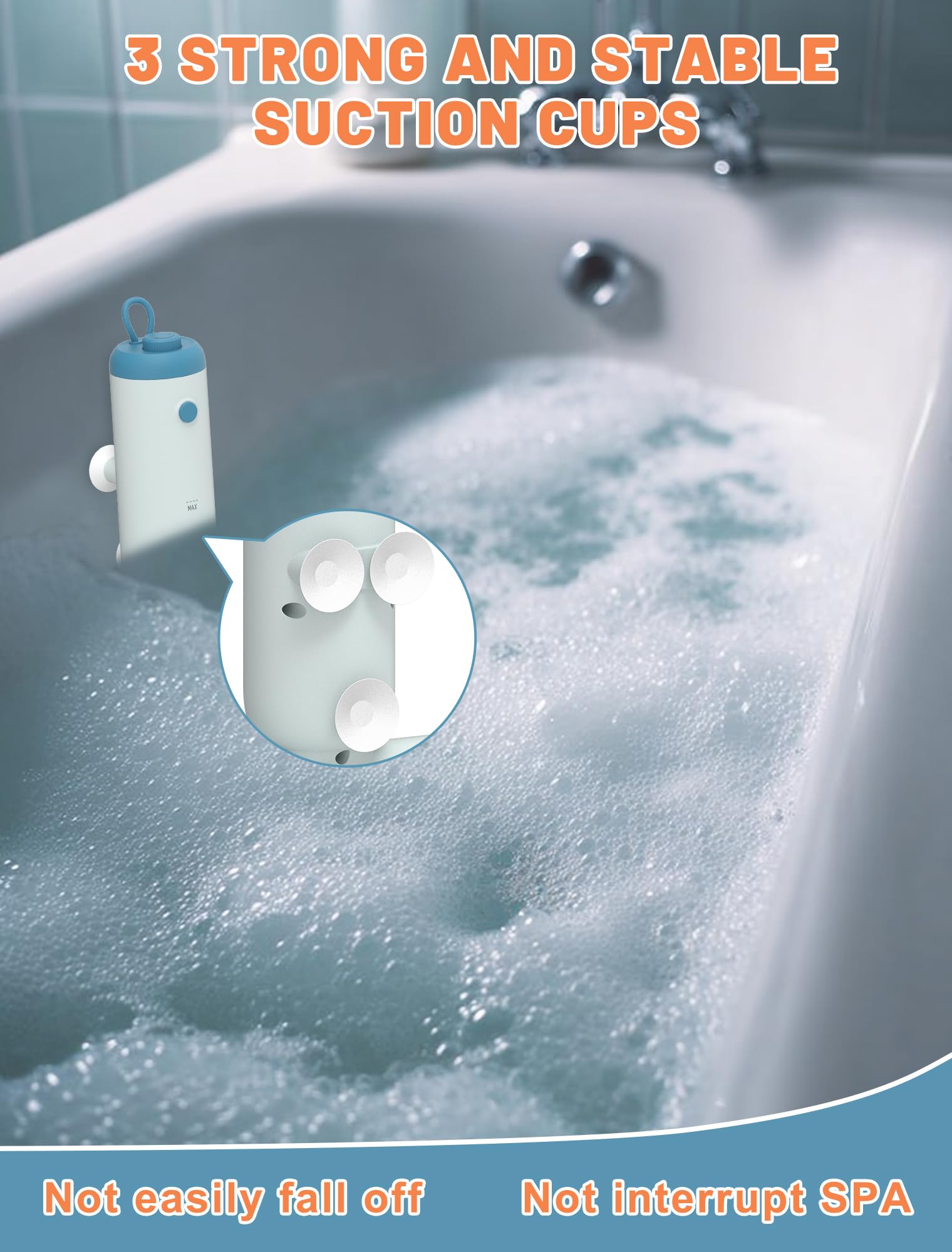 Amazon | Safetect デュアルバスジェット 浴槽用 IP67防水 & 13