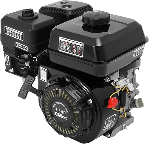 Vista 13 de Eje horizontal del motor de gas de 6.5HP 200CC – Reemplazo del motor de motor de 4 tiempos para Honda GX160 con arranque de retroceso OHV, diseño