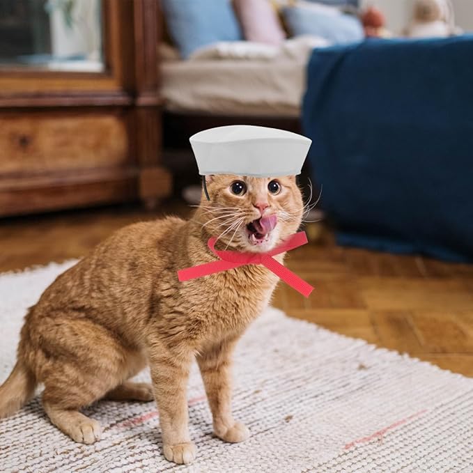 Gorra de marinero para perro pequeño ABOOFAN, accesorio para fiestas y fotos miniatura 2