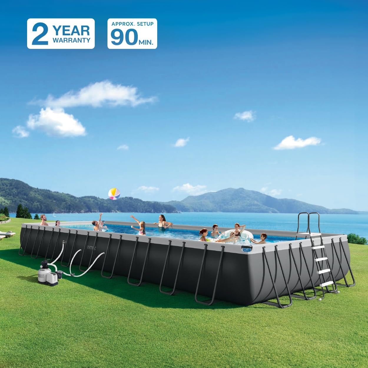 Amazon.com: INTEX 26379MZ 36ft x 18ft x 52in Ultra XTR Deluxe