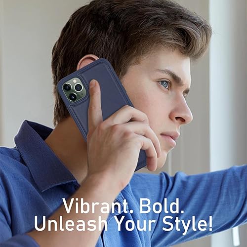 Miniatura 6 de Hamany Funda magnética para iPhone 11 Pro Max, funda MagSafe compatible con iPhone 11 Pro Max para mujer, funda de cuero delgada a prueba de golpes