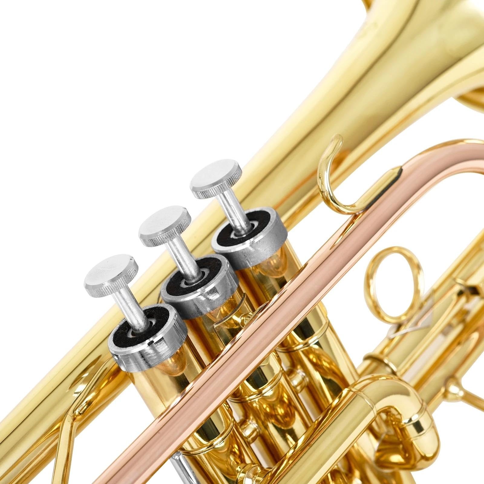 Standard Trąbka Bb Kornet Pozłacany Kornet Róg Profesjonalny Instrument Dęty Kornet Trąbka Z Futerałem Akcesoria(B)