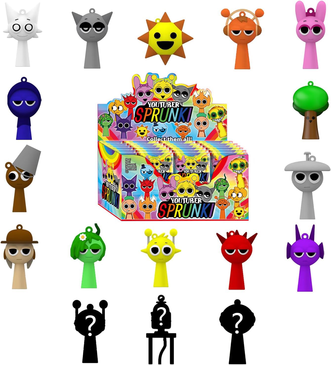 Amazon.com: GNZREAI Sprunki Action Figures Mystery Box, Sprunki