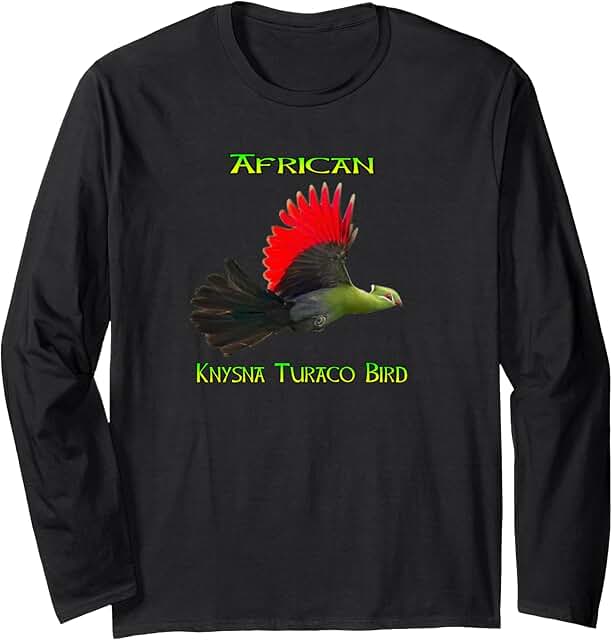 Knysna Turaco Bird Long T-Shirt