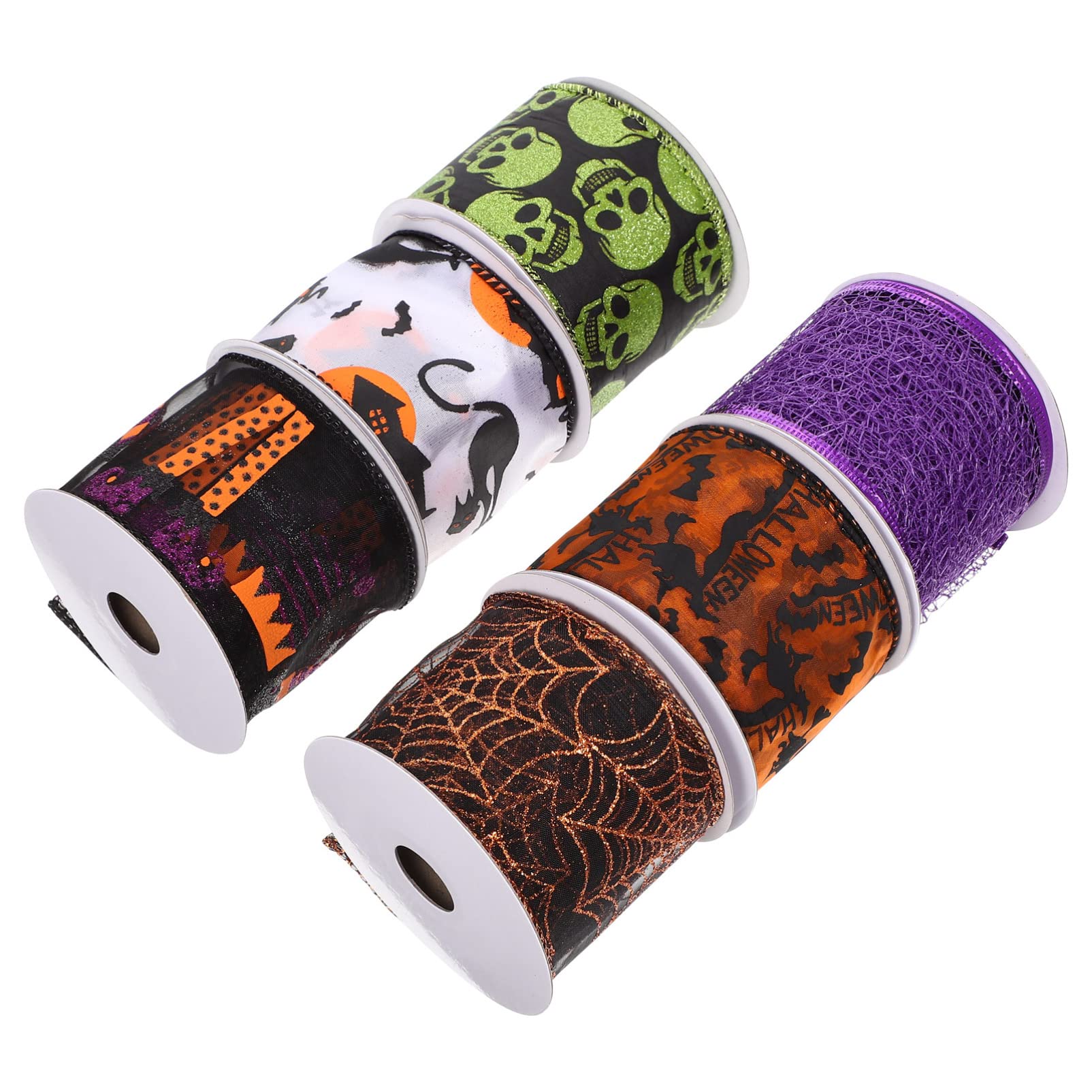 Ruban artisanal briller Halloween en polyester et fer pour ornements chics