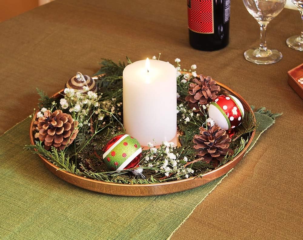 Achla Designs Round Tray, 12", Copper