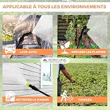 Mobiclinic®, Pompa a Pressione Manuale, 16 L, Giardinaggio, Pressione della pompa, 4 ugelli regolabili, Leggero 2 kg, Spruzzatore, Irrigazione, Controllo dei parassiti, Cura delle Piante, Fumibug - 6
