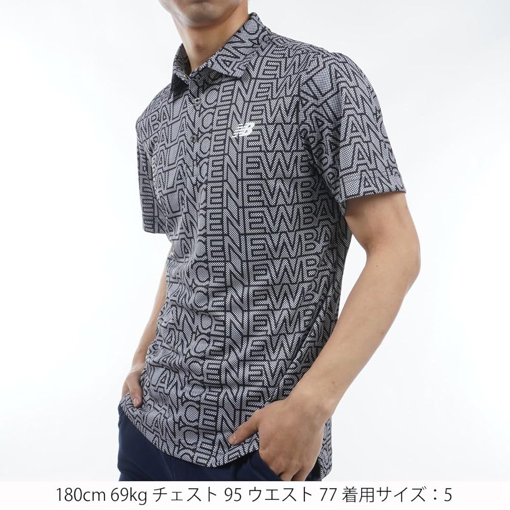 ニューバランス ゴルフ 吸汗速乾 半袖 ポロシャツ メンズ 7 (2XL) 迷彩 ニューバランス（new balance）（メンズ）ゴルフウェア 吸湿速乾