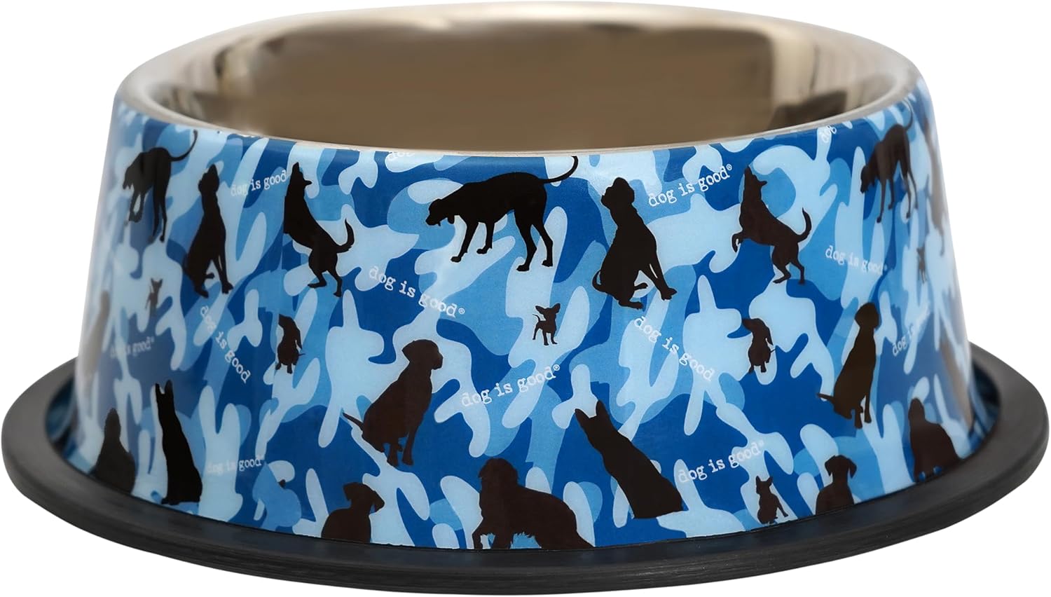 Dog Is Good 32 Oz Stabilizer Dog Bowl - Non-Slip Pet Bowl with Mash Up Print