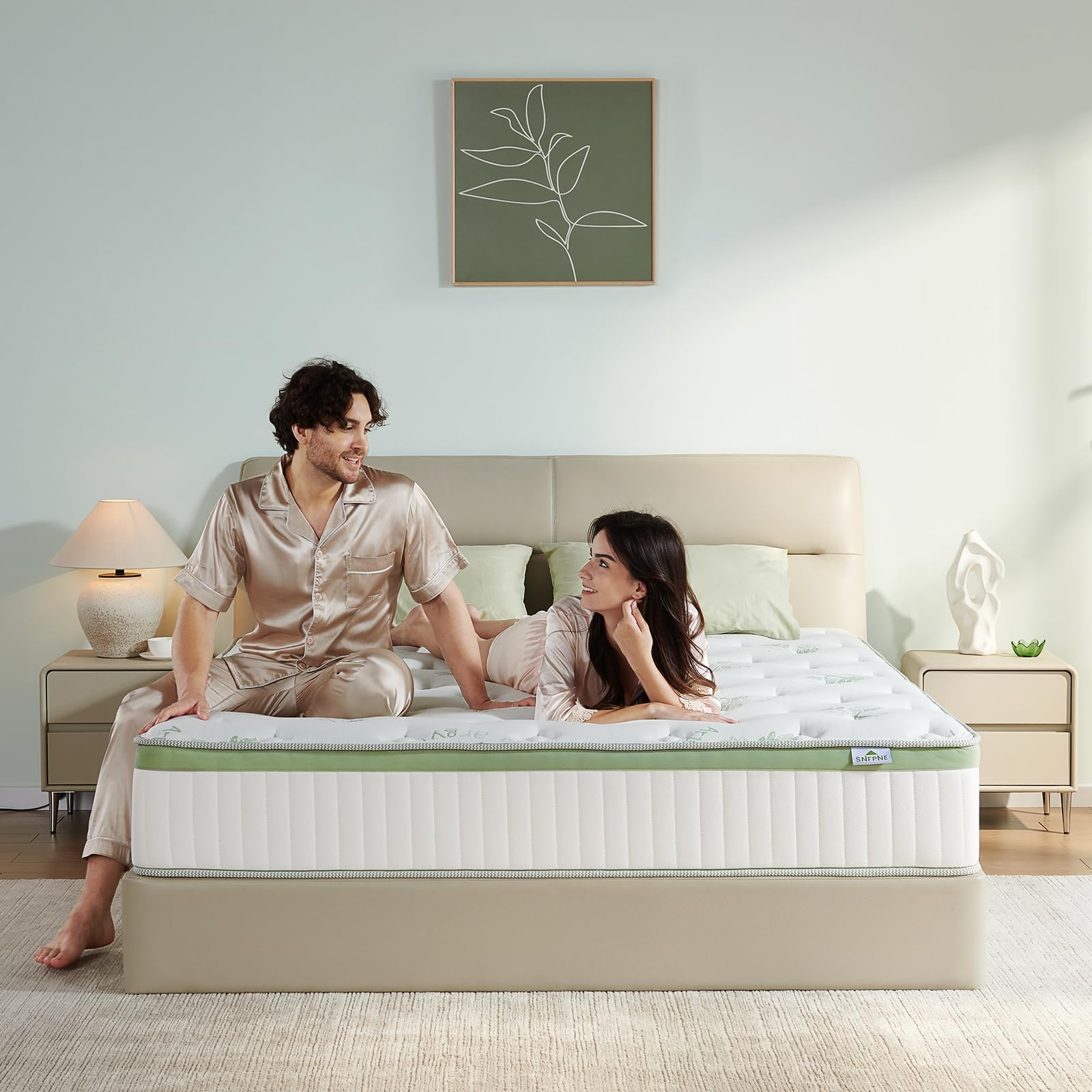 King Size Mattress 14 Inch, Medium Firm Memory Foam Hybrid Mattress with Individual Pocket Spring - Pressure Relief, Motion Isolation, Cool Sleep, 80" x 76"