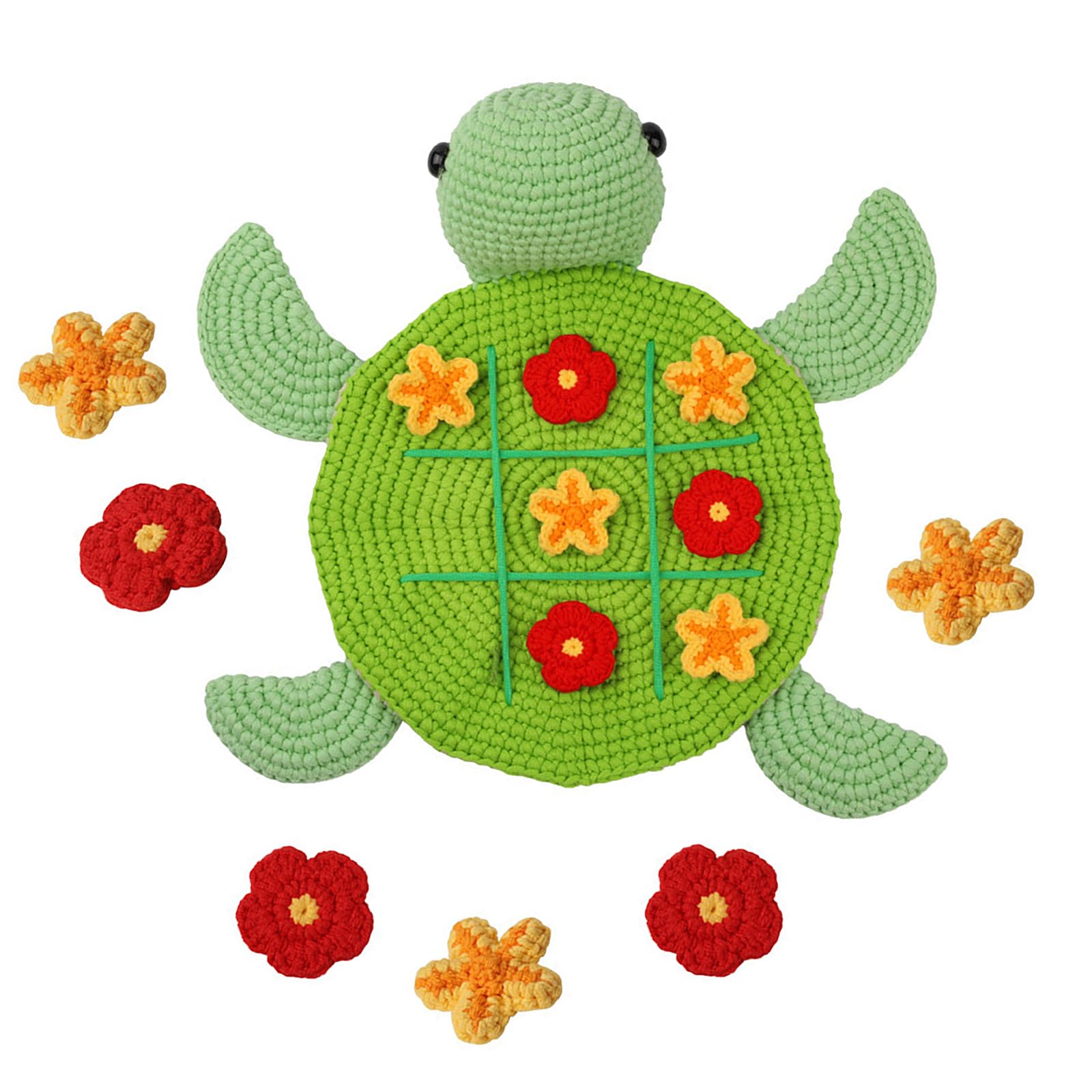 carotoe Tortoises Crochet Set Crochet Flower Bag Knitting Accessory for Beginner with Step-by-Step Instruction Hook Yarn Yarn Hook Knitting Tool