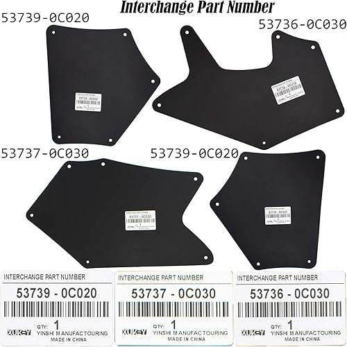 Miniatura 10 de Protectores contra salpicaduras para 4Runner N210 N280 2003-2020 FJ Cruiser 2007-2014 GX460 GX470 Land Cruiser Prado J120 J150 120 150 53735-35150