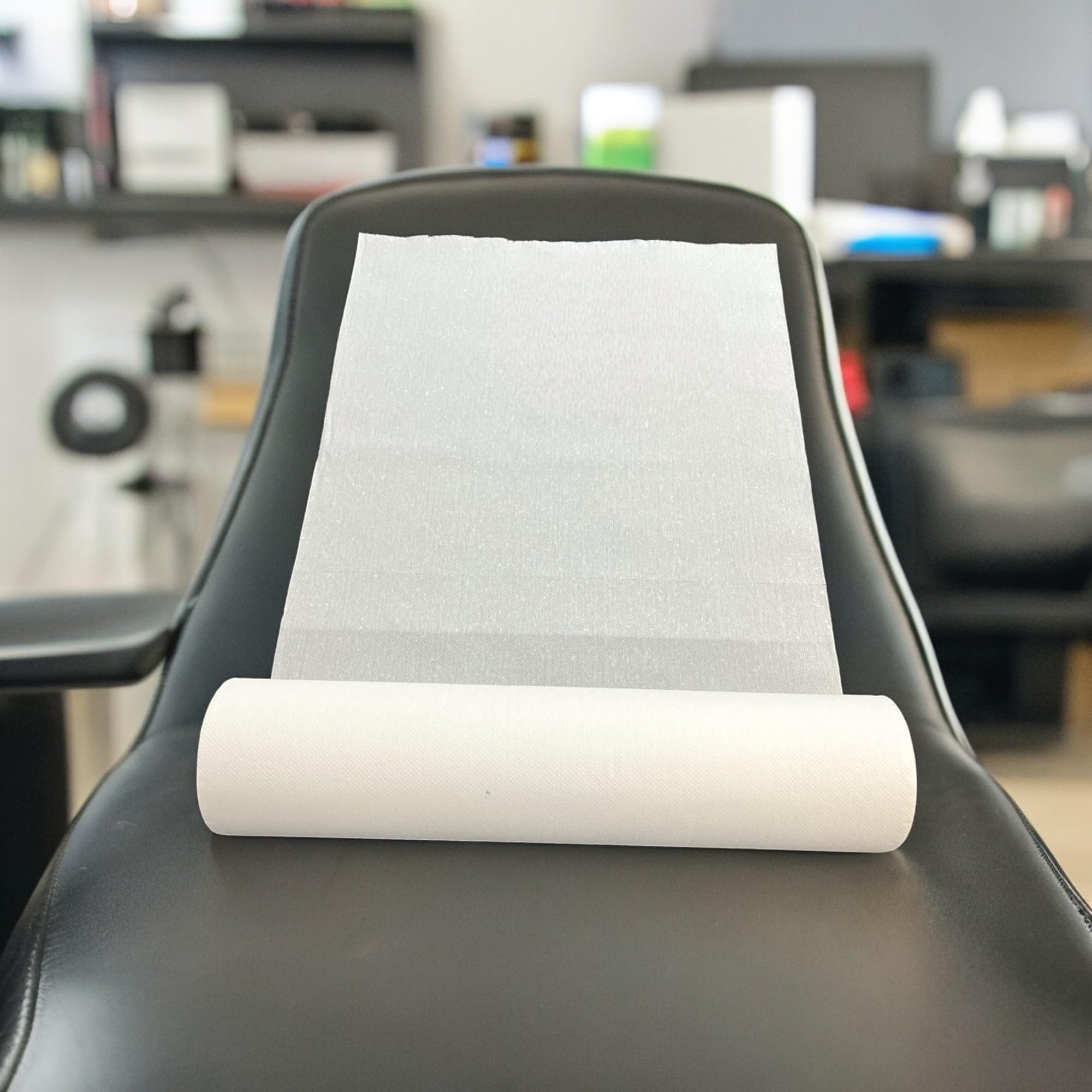 Ärztekrepp (9 Stück), 59 cm x 50 m, 2-lagig, je 40 cm vorperforiert, einzeln verpackt, saugstarke Ärzterolle, weiße Papierrollen als Liegenabdeckung