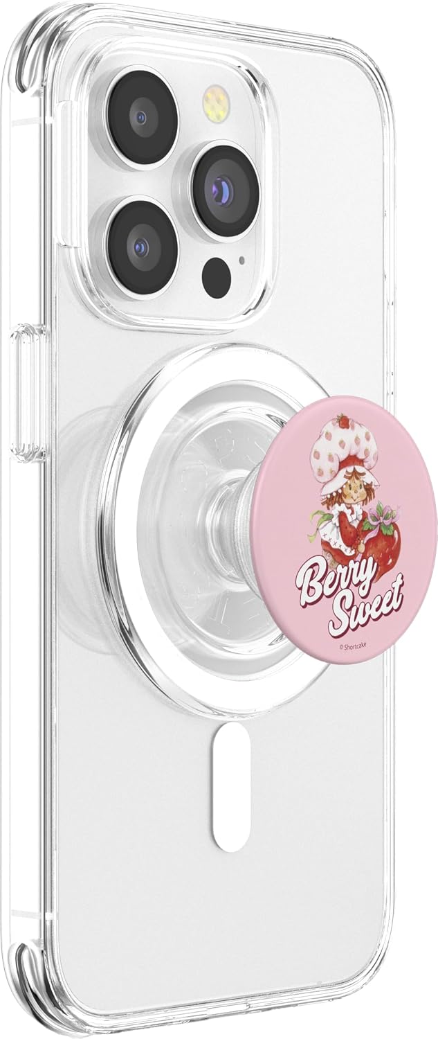 Strawberry Shortcake Berry Sweet Vintage Garden Cutie Logo PopSockets MagSafe PopGrip for iPhone