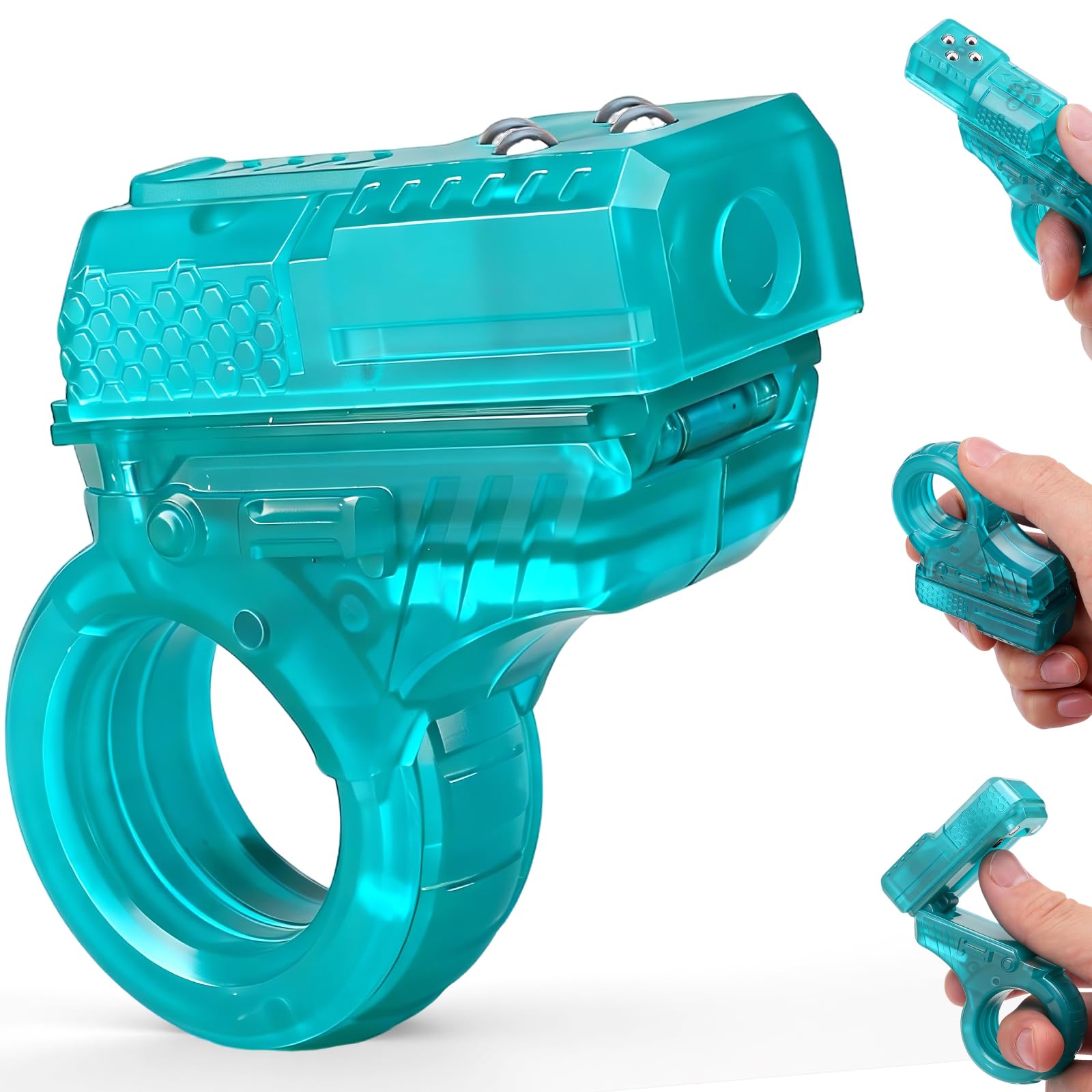 Fidget Spinner Toy for Kids Adults, Fidget Slider Ring, EDC Fidget Spinner Cliker Desk Toy for Stress Relief, Hand Roller Easter Basket Fillers Gifts for Office Classroom Boys Men, 5 in 1, Plastic