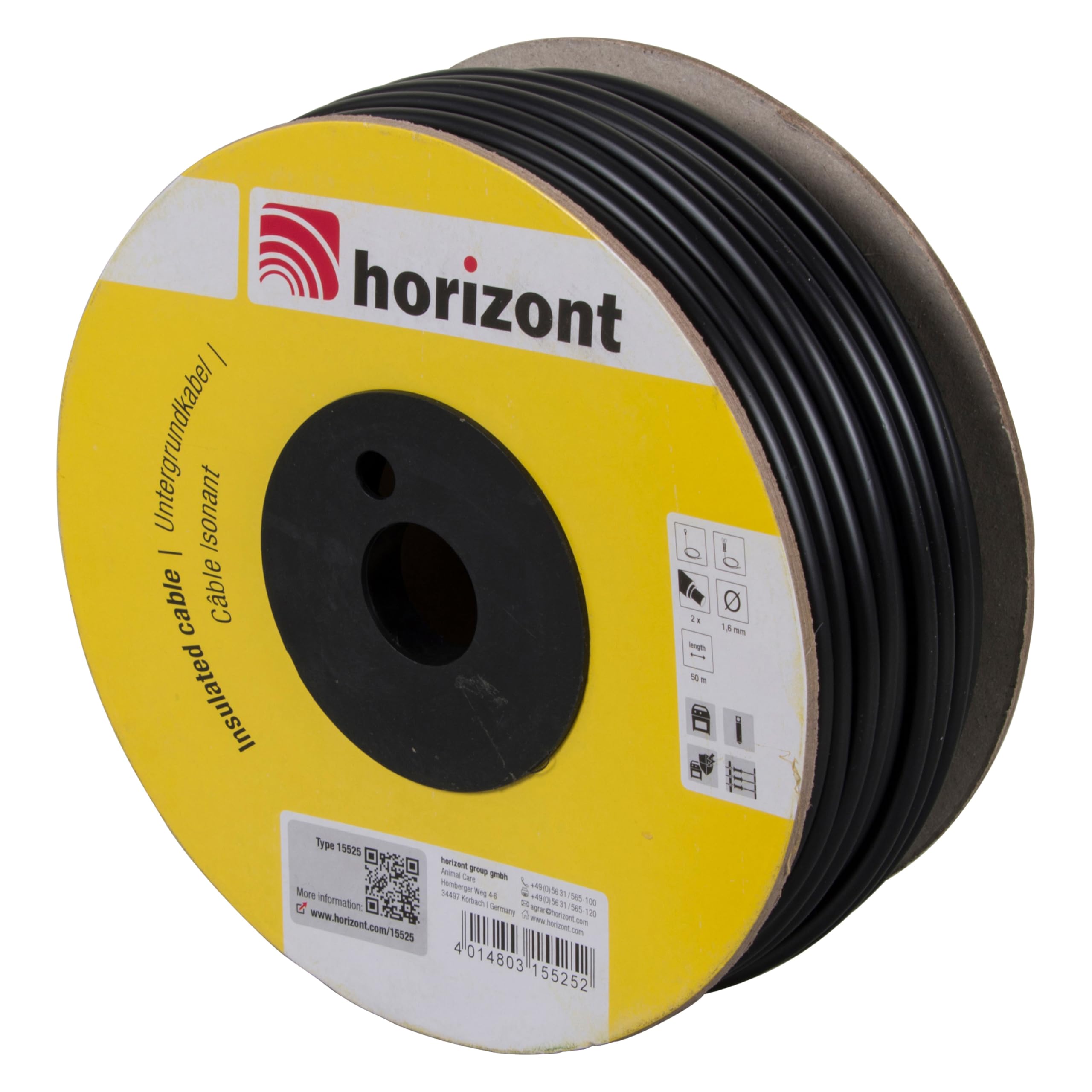 Câble d'alimentation haute tension 50m HORIZONT